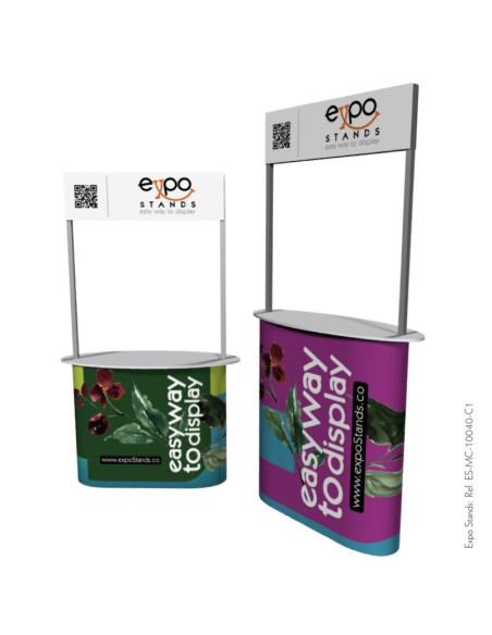 Mesa o Counter ovalado con cenefa