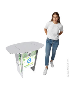 Mesa y counter de cartón Eco Stand 75x45