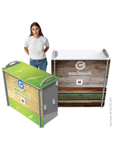Mesa y counter de cartón Eco Stand 100x45