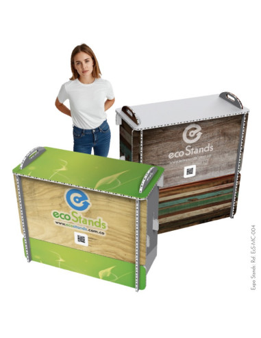 Mesa y counter de cartón Eco Stand 100x45