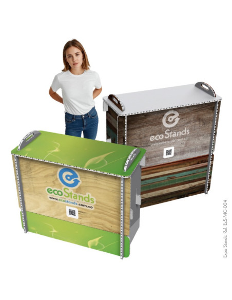 Mesa y counter de cartón Eco Stand 100x45