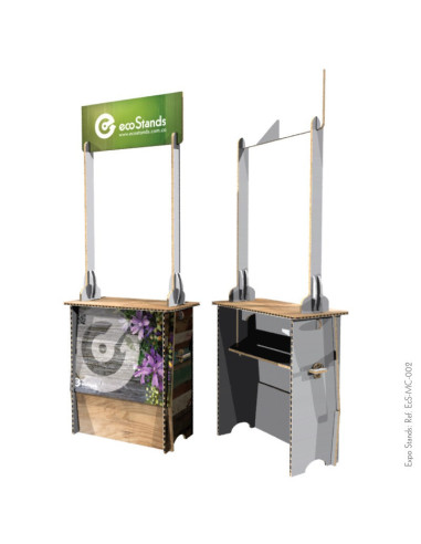 Mesa y counter de cartón Eco Stand 95x40