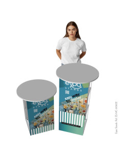 Mesa de reunión y ventas portable