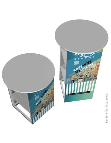 Mesa de reunión y ventas portable