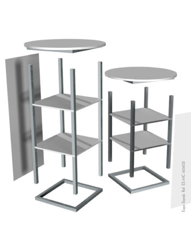 Mesa de reunión y ventas portable