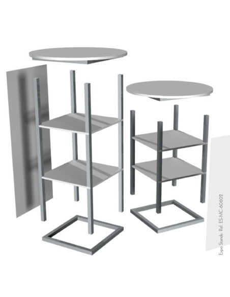 Mesa de reunión y ventas portable