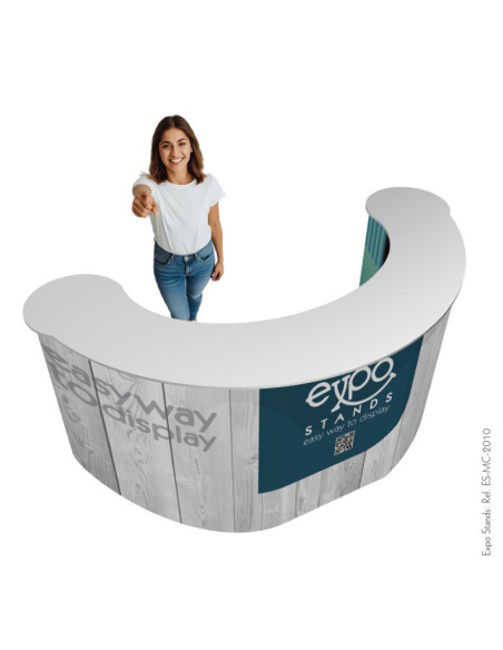 Mesa o counter doble en "u"