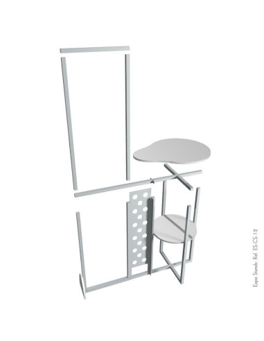 Stand portátil con counter y backing dual