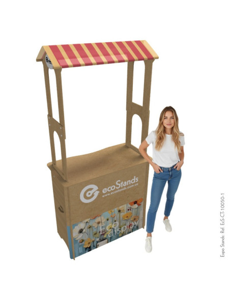 Counter eco amigable con techo