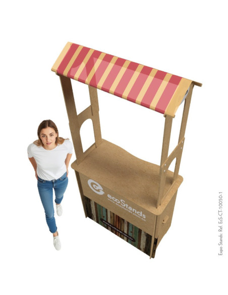 Counter eco amigable con techo