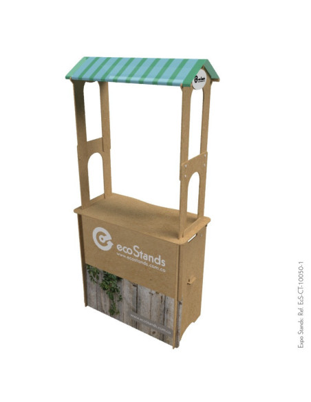 Counter eco amigable con techo