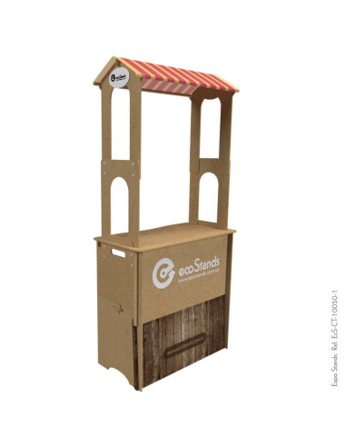 Counter eco amigable con techo
