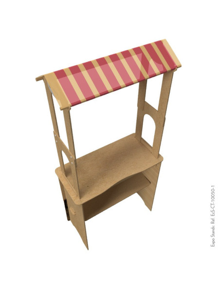 Counter eco amigable con techo