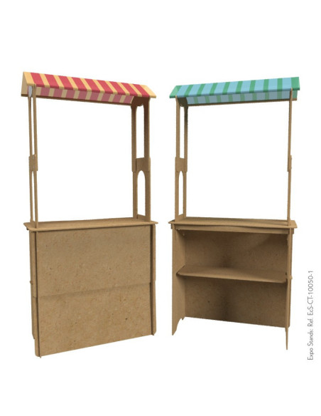 Counter eco amigable con techo