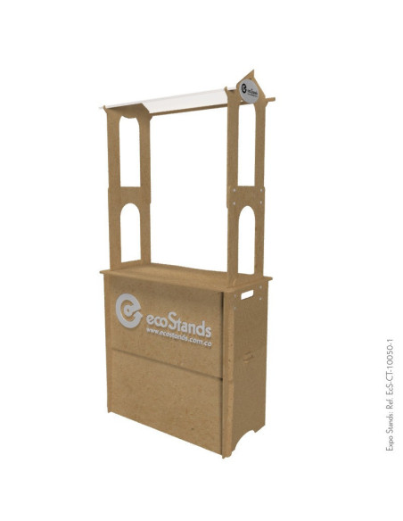 Counter eco amigable con techo