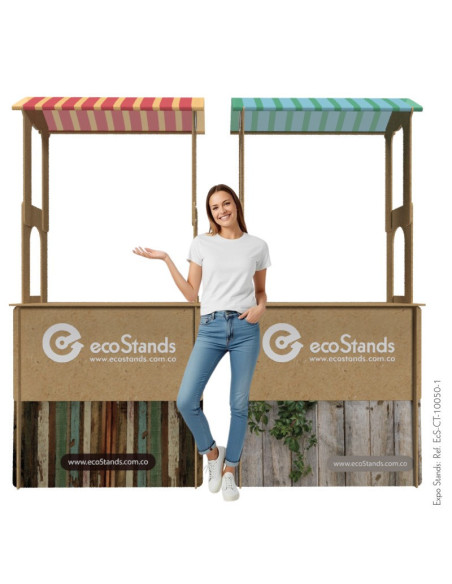 Counter eco amigable con techo
