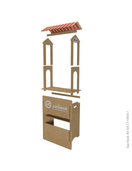 Counter eco amigable con techo