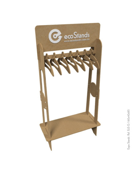 Ganchera perchero Eco y portable 160x40x85 cm