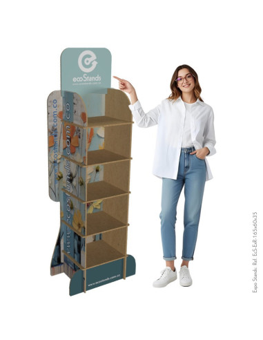 Repisa demostrador o exhibidor para punto de venta eco