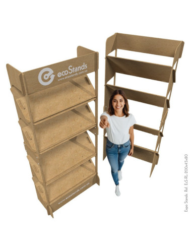 Repisa exhibidor para libros portable Eco Stands
