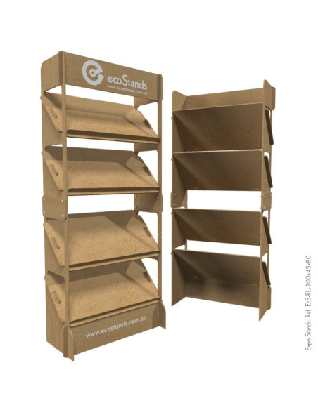Repisa exhibidor para libros portable Eco Stands