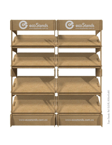 Repisa exhibidor para libros portable Eco Stands