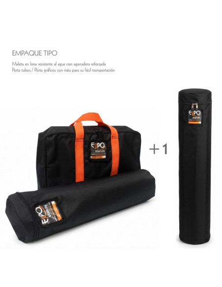 ExpoStands - Repisa exhibidor Doble con Backing