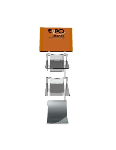 ExpoStands - Porta Brochure con cenefa.