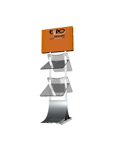 ExpoStands - Porta Brochure con cenefa.