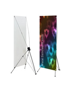 Banner en "X" de 2x1 mts